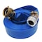 Hydromaxx 2"x100Ft Heavy Duty Blue Lay Flat Discharge Hose with Pin Lugs BLF002100WC - alternate 1